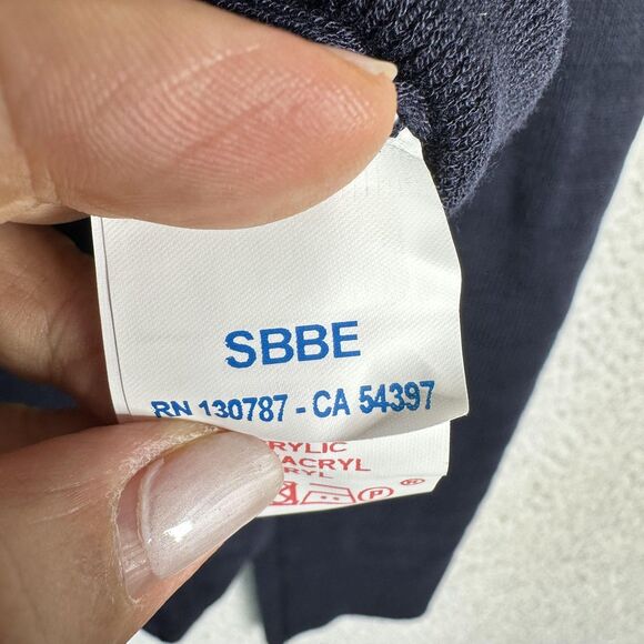 Saint James Mademoiselle Sweater Womens Medium Navy Zip Cardigan Made in France - Picture 6 of 12